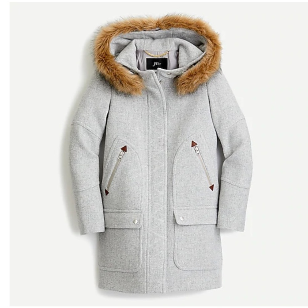 NWT J Crew Chateau Parka Coat Size 24